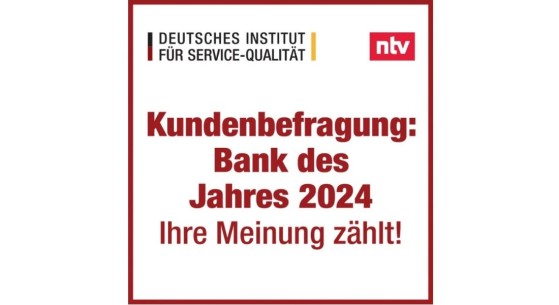Kundenbefragung: Bank des Jahres 2024